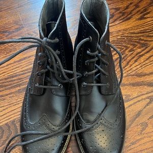 Steve Madden Size 11 Men’s Black Leather Dress Shoes